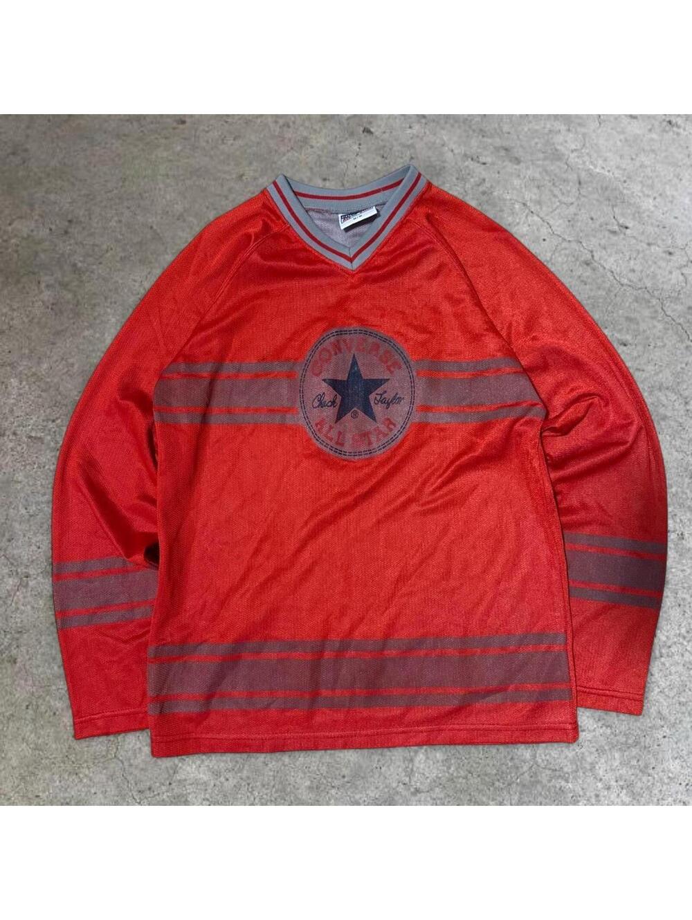 Vintage Converse All Star Red Mesh Basketball Jersey